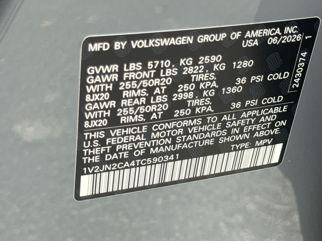 2026 Volkswagen Atlas 2.0T SE w/Technology