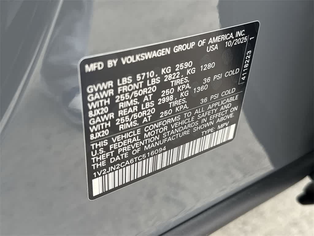 2026 Volkswagen Atlas 2.0T SE w/Technology