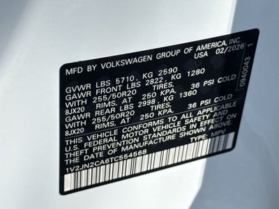 2026 Volkswagen Atlas 2.0T SE w/Technology