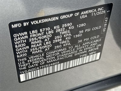2026 Volkswagen Atlas 2.0T SE w/Technology
