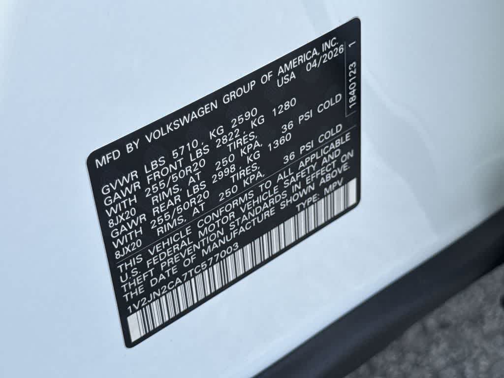 2026 Volkswagen Atlas 2.0T SE w/Technology