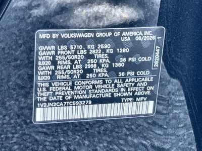 2026 Volkswagen Atlas 2.0T SE w/Technology