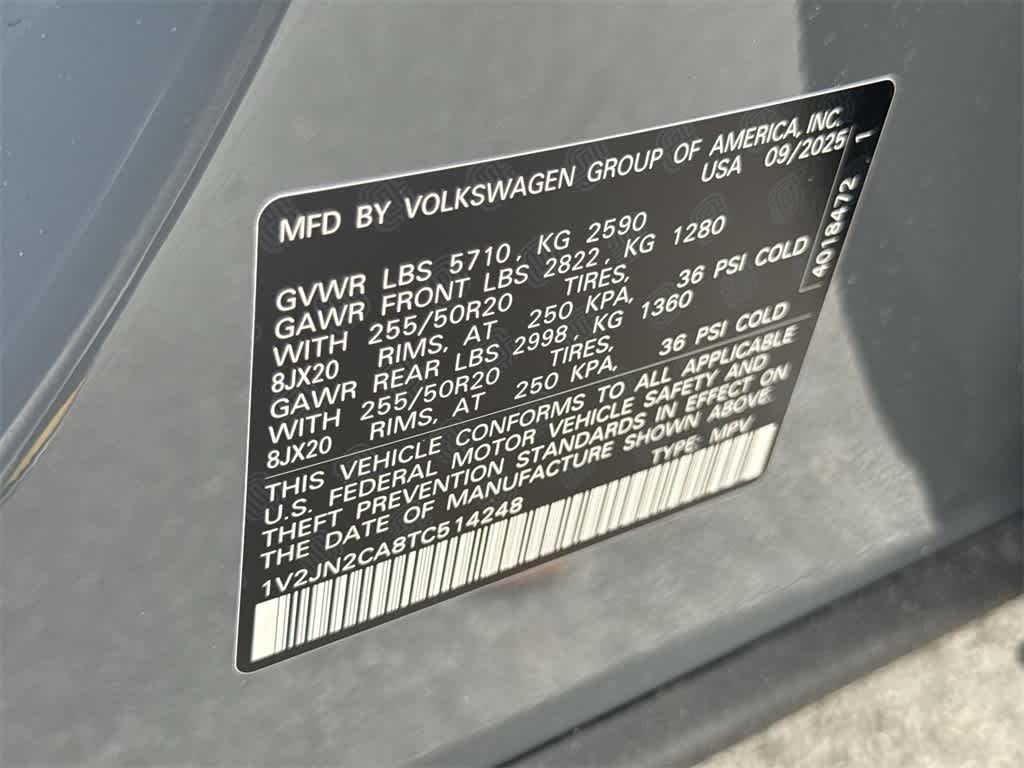 2026 Volkswagen Atlas 2.0T SE w/Technology