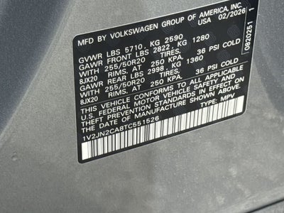 2026 Volkswagen Atlas 2.0T SE w/Technology