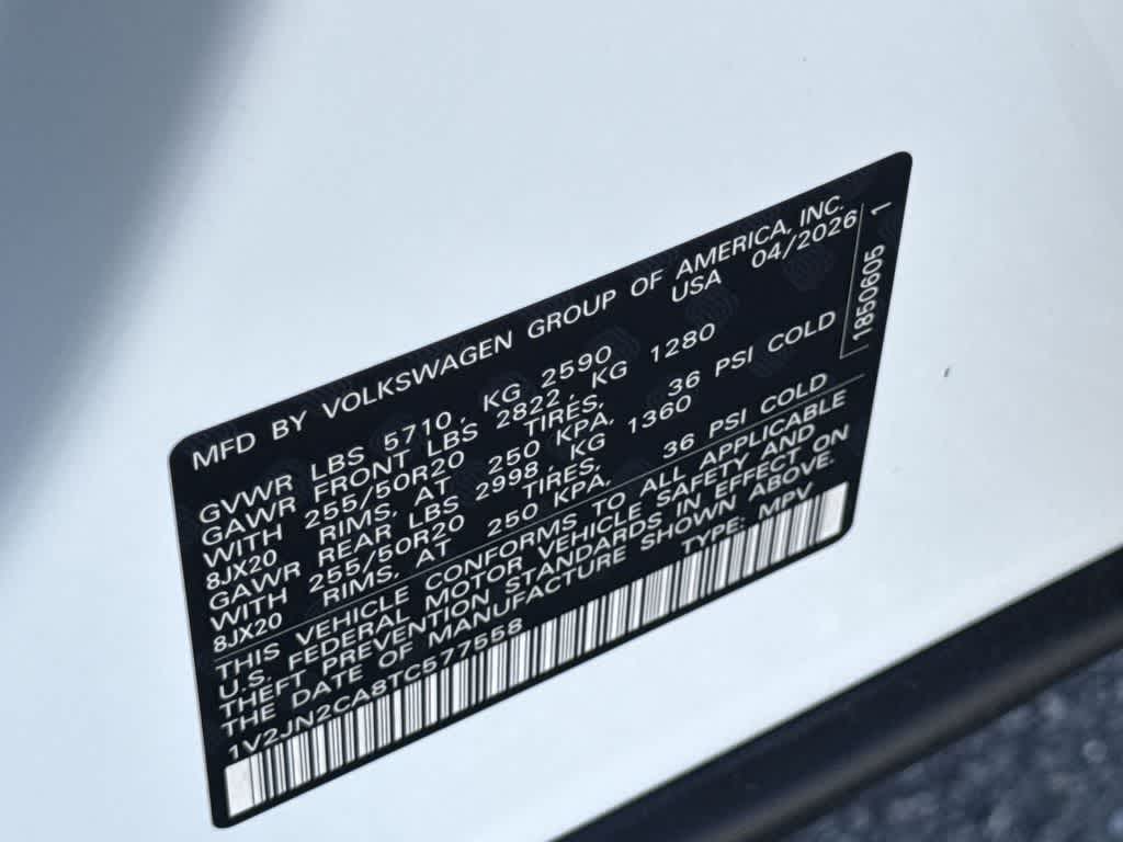 2026 Volkswagen Atlas 2.0T SE w/Technology