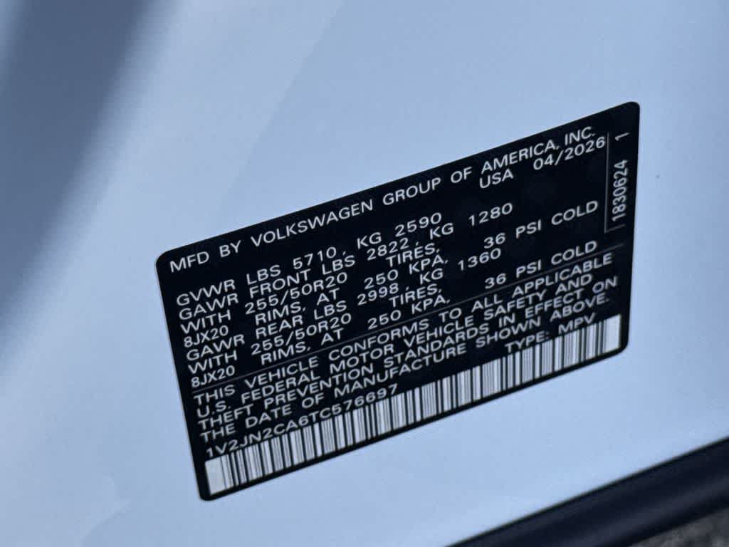 2026 Volkswagen Atlas 2.0T SE w/Technology