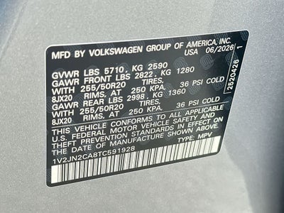 2026 Volkswagen Atlas 2.0T SE w/Technology
