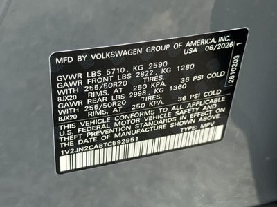2026 Volkswagen Atlas 2.0T SE w/Technology