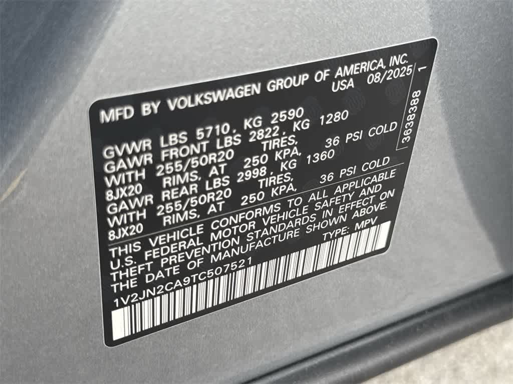 2026 Volkswagen Atlas 2.0T SE w/Technology