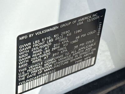 2026 Volkswagen Atlas 2.0T SE w/Technology