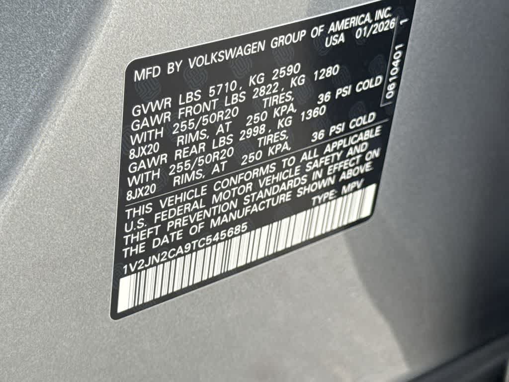 2026 Volkswagen Atlas 2.0T SE w/Technology