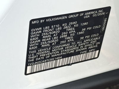 2026 Volkswagen Atlas 2.0T SE w/Technology