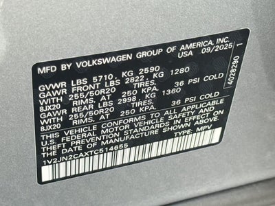 2026 Volkswagen Atlas 2.0T SE w/Technology