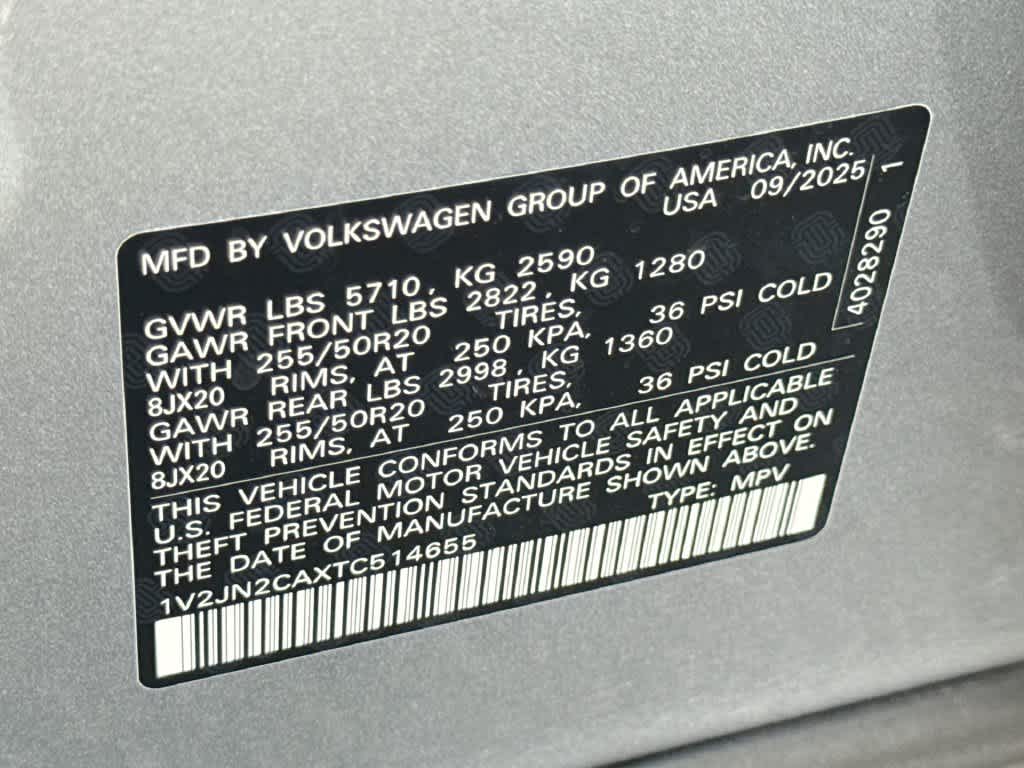 2026 Volkswagen Atlas 2.0T SE w/Technology