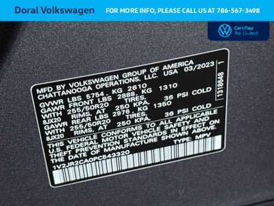 2023 Volkswagen Atlas 3.6L V6 SE w/Technology