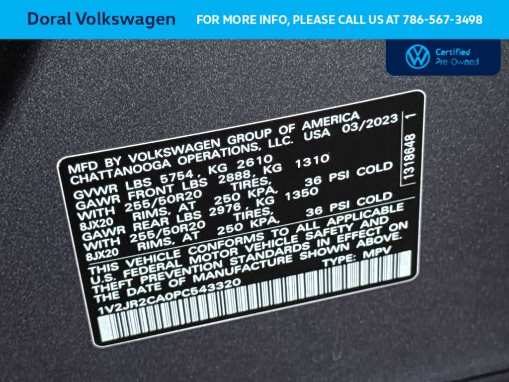 2023 Volkswagen Atlas 3.6L V6 SE w/Technology