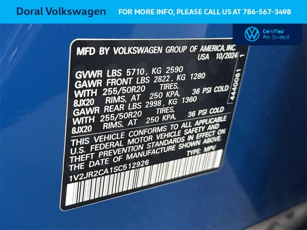 2025 Volkswagen Atlas 2.0T SE w/Technology