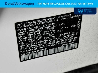 2023 Volkswagen Atlas 3.6L V6 SE w/Technology