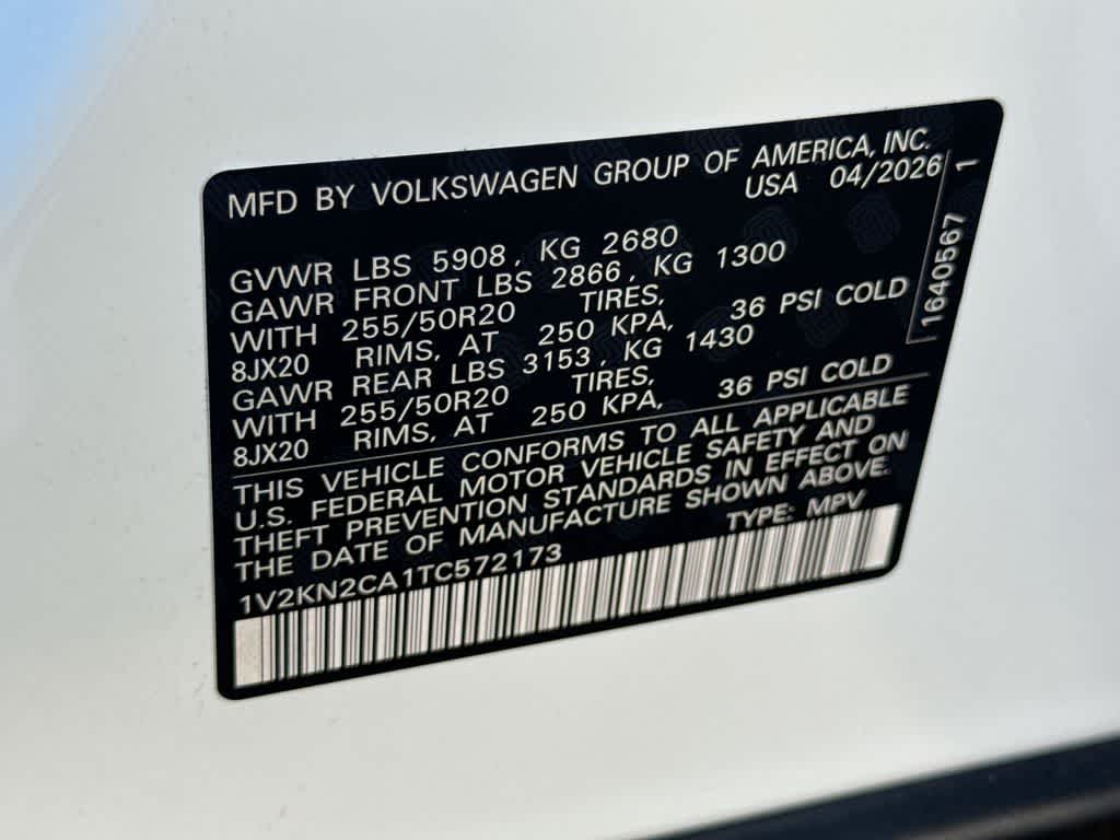 2026 Volkswagen Atlas 2.0T SE w/Technology