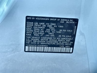 2026 Volkswagen Atlas 2.0T SE w/Technology