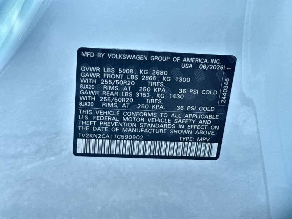 2026 Volkswagen Atlas 2.0T SE w/Technology