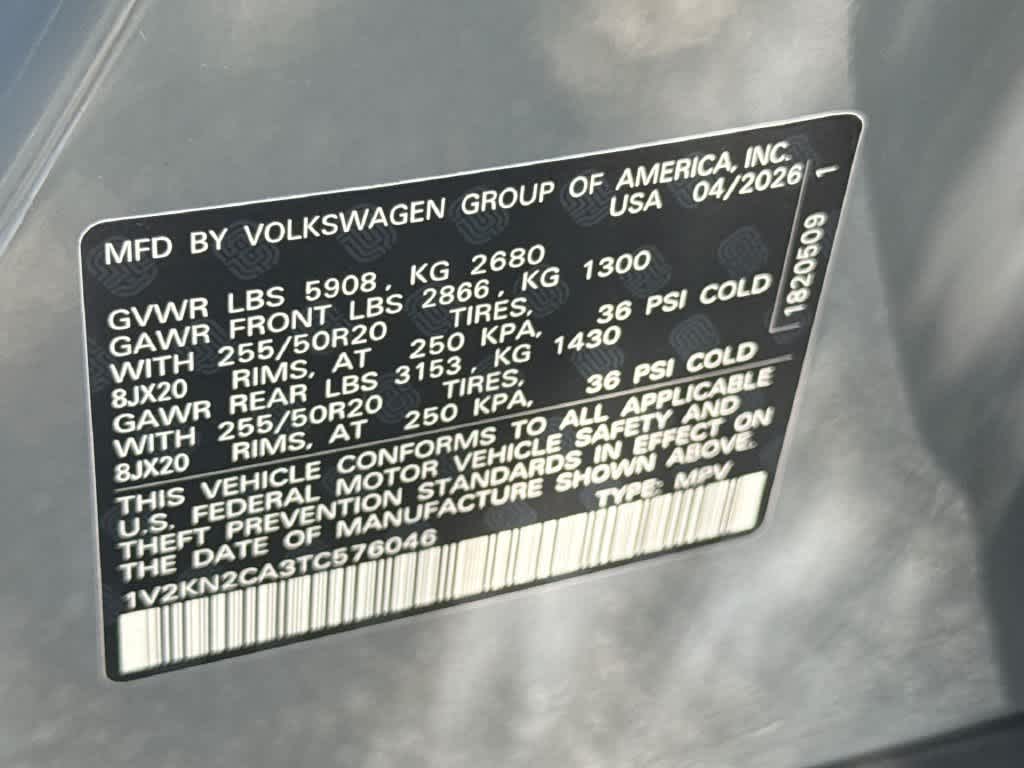 2026 Volkswagen Atlas 2.0T SE w/Technology