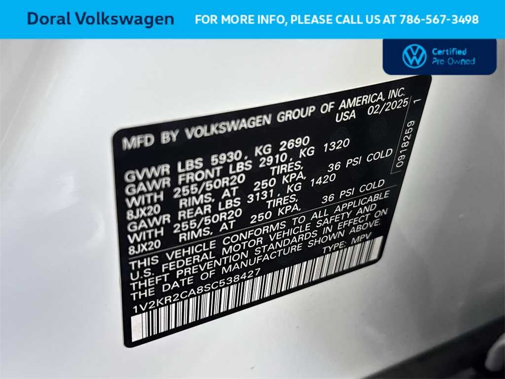 2025 Volkswagen Atlas 2.0T SE w/Technology