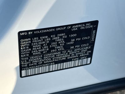 2026 Volkswagen Atlas 2.0T SE