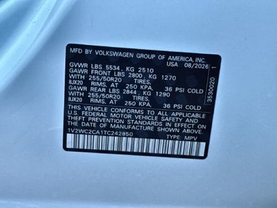 2026 Volkswagen Atlas Cross Sport 2.0T SE w/Technology