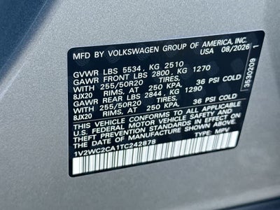 2026 Volkswagen Atlas Cross Sport 2.0T SE w/Technology
