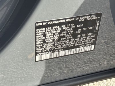 2026 Volkswagen Atlas Cross Sport 2.0T SE w/Technology