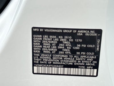 2026 Volkswagen Atlas Cross Sport 2.0T SE w/Technology