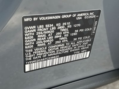 2026 Volkswagen Atlas Cross Sport 2.0T SE w/Technology