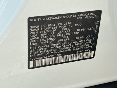 2026 Volkswagen Atlas Cross Sport 2.0T SE w/Technology
