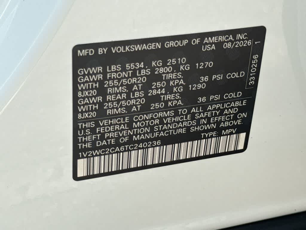 2026 Volkswagen Atlas Cross Sport 2.0T SE w/Technology