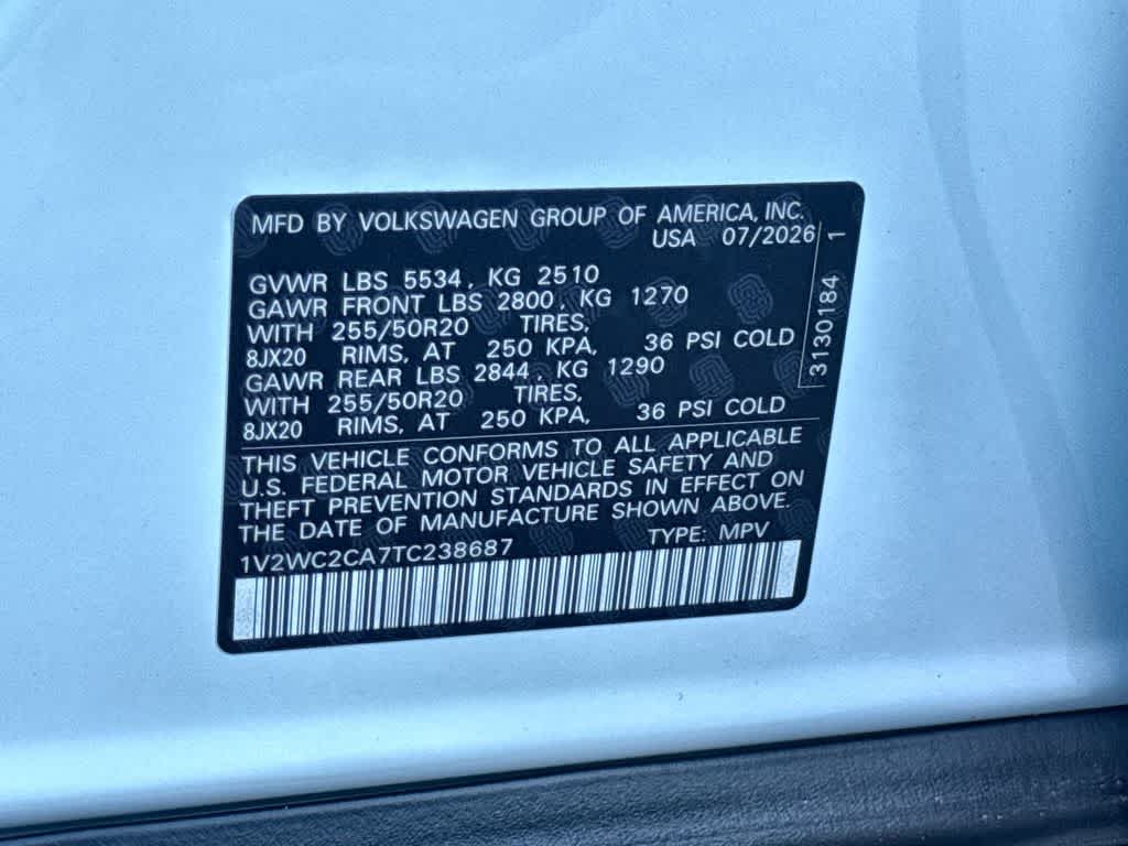 2026 Volkswagen Atlas Cross Sport 2.0T SE w/Technology