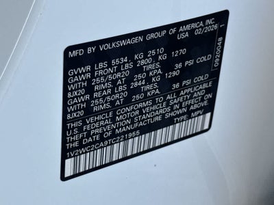 2026 Volkswagen Atlas Cross Sport 2.0T SE w/Technology