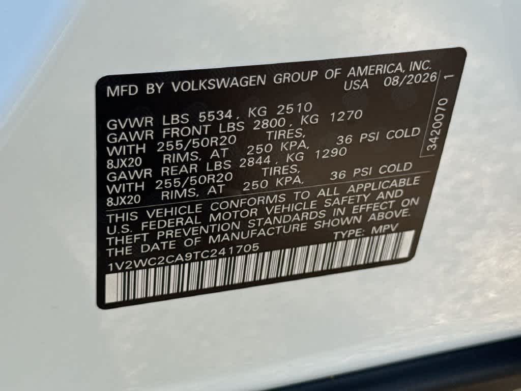 2026 Volkswagen Atlas Cross Sport 2.0T SE w/Technology