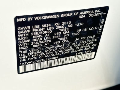 2026 Volkswagen Atlas Cross Sport 2.0T SE w/Technology
