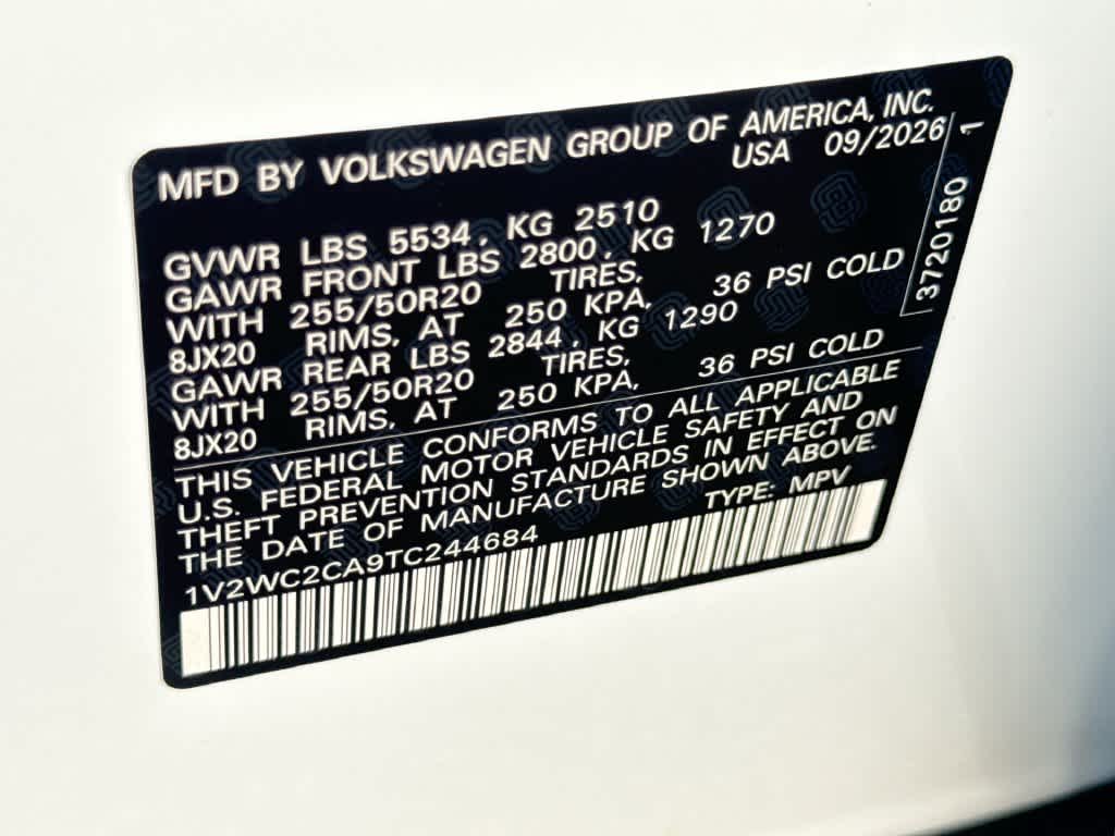 2026 Volkswagen Atlas Cross Sport 2.0T SE w/Technology