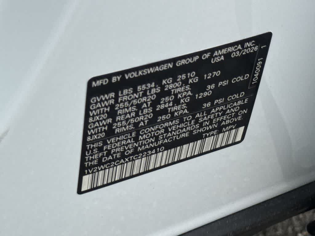 2026 Volkswagen Atlas Cross Sport 2.0T SE w/Technology