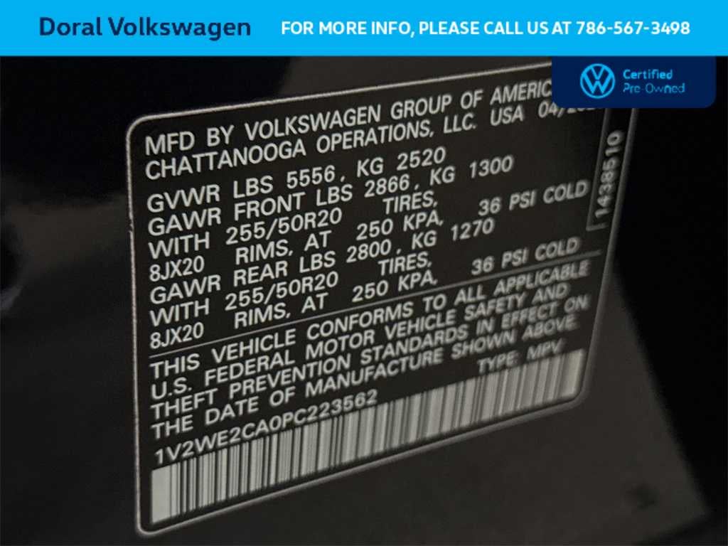 2023 Volkswagen Atlas Cross Sport 3.6L V6 SE w/Technology