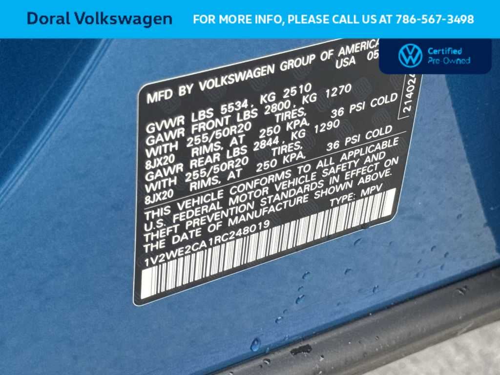 2024 Volkswagen Atlas Cross Sport 2.0T SE w/Technology