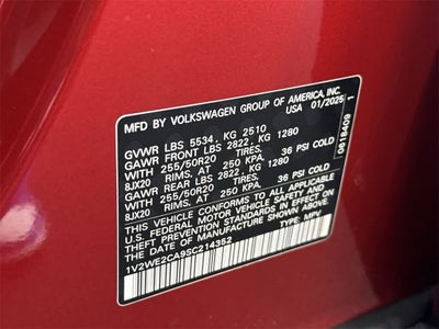 2025 Volkswagen Atlas Cross Sport 2.0T SE w/Technology