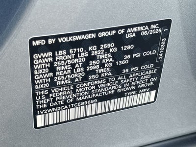 2026 Volkswagen Atlas 2.0T SE w/Technology