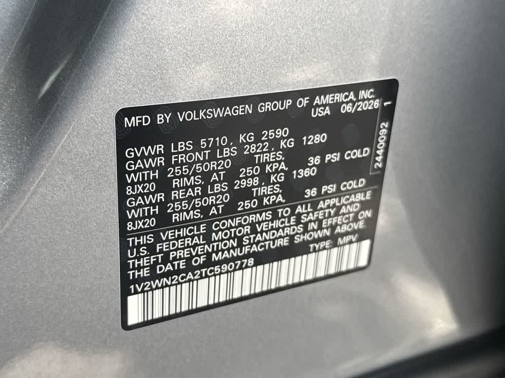 2026 Volkswagen Atlas 2.0T SE w/Technology