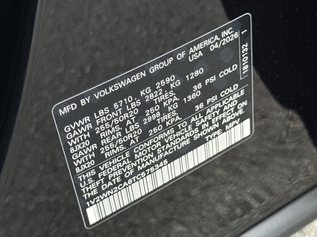 2026 Volkswagen Atlas 2.0T SE w/Technology