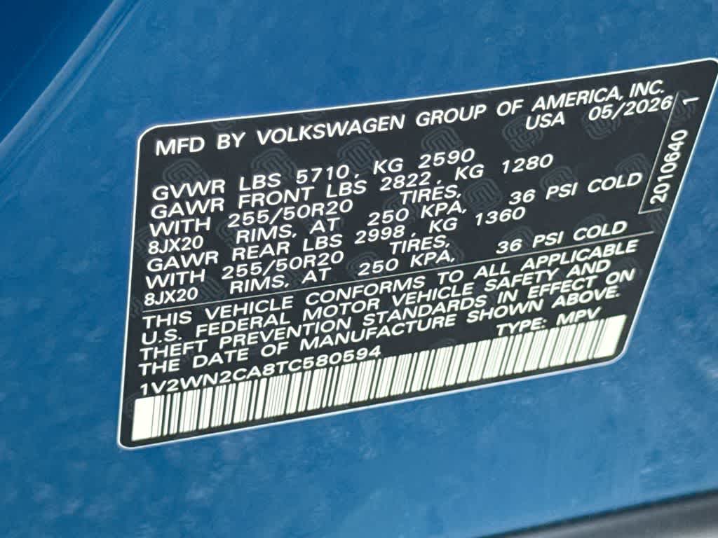 2026 Volkswagen Atlas 2.0T SE w/Technology
