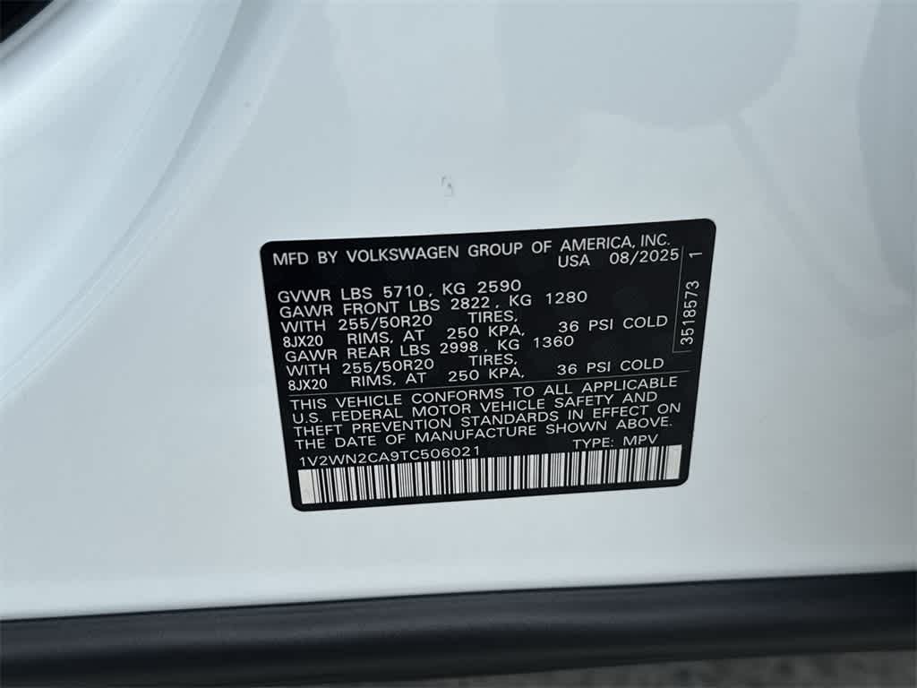 2026 Volkswagen Atlas 2.0T SE w/Technology