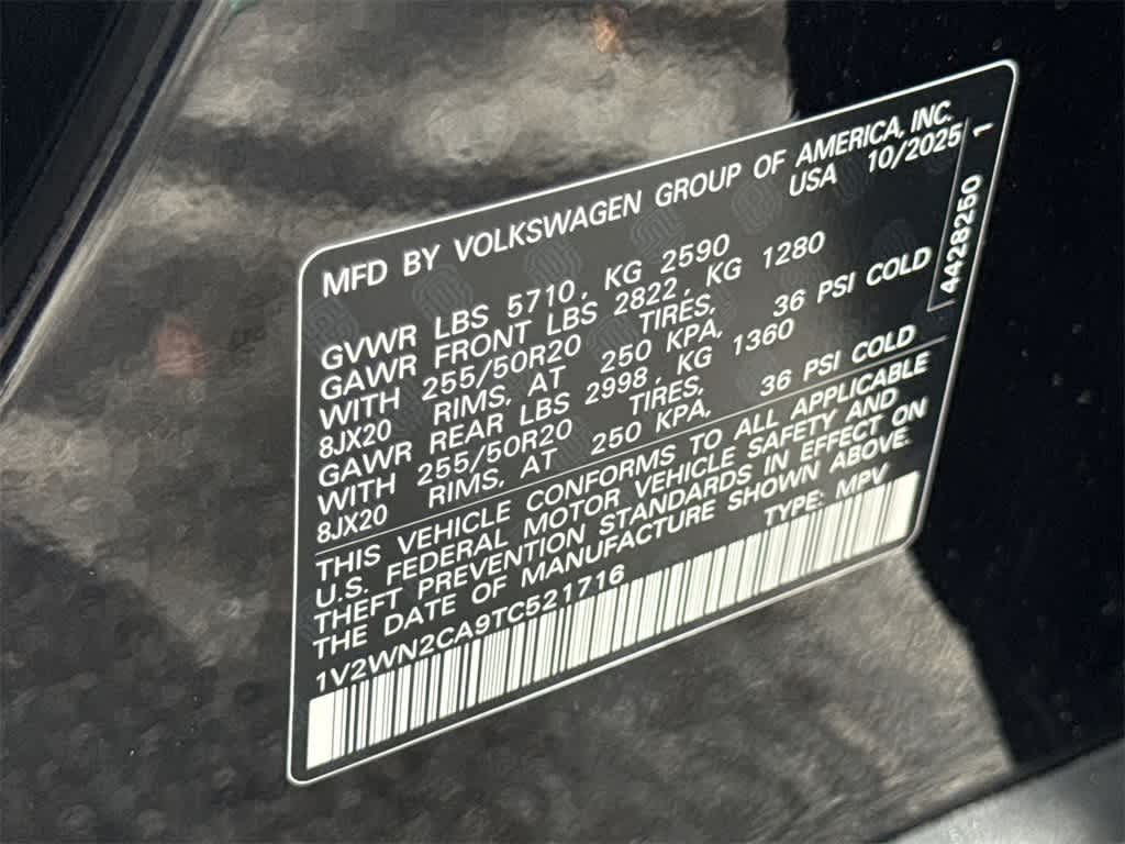 2026 Volkswagen Atlas 2.0T SE w/Technology